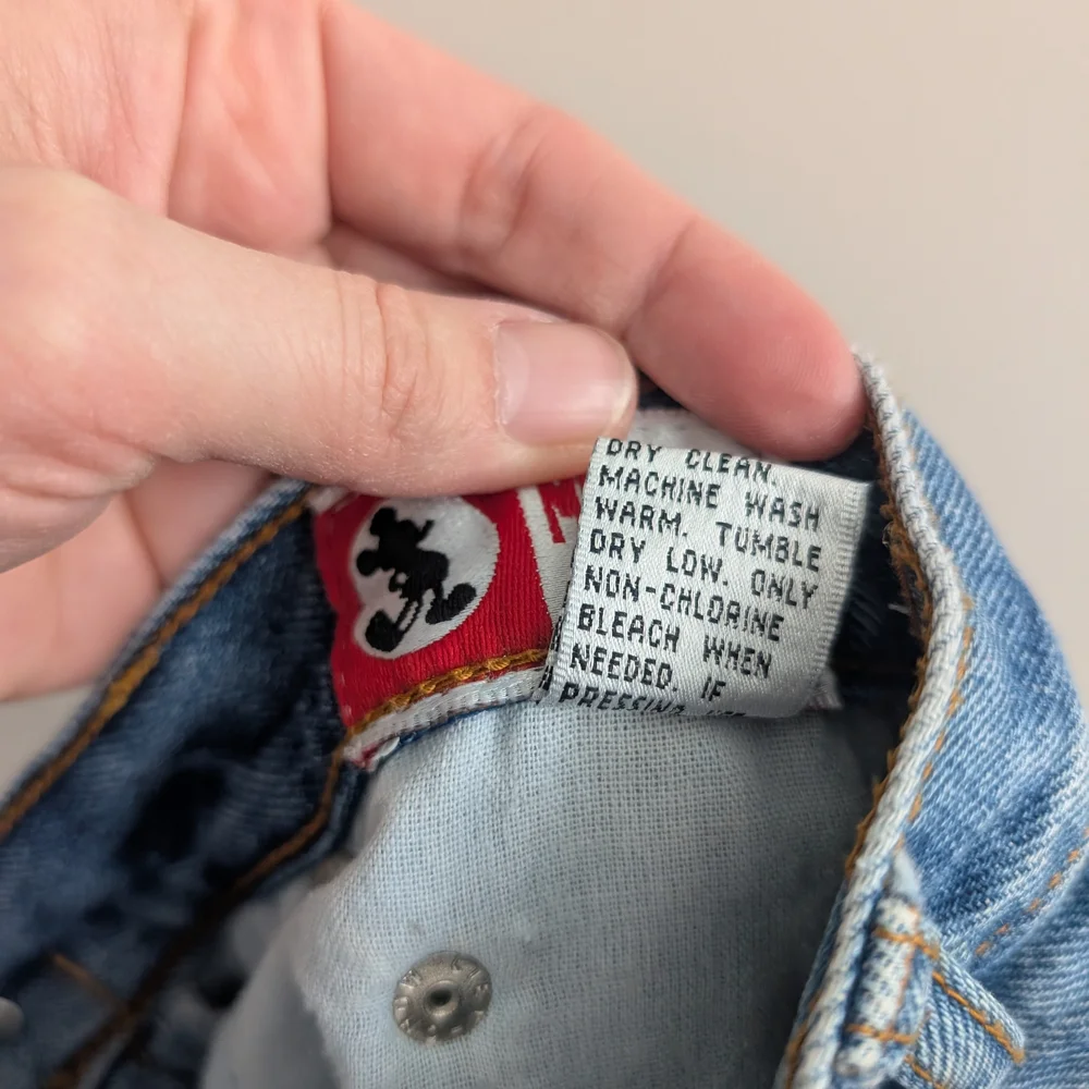 Disney Women's High Rise Jeans - Blue - Picture 9 of 11